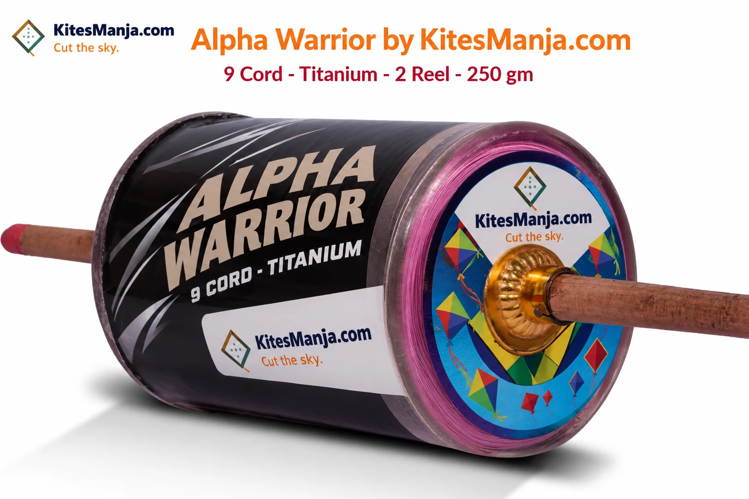 Alpha Warrior 9 Cord Titanium (2 Reel)