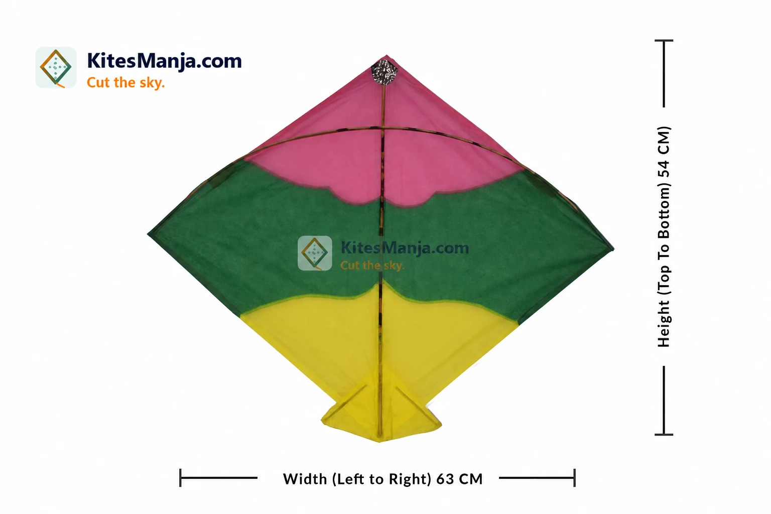 40 Designer Adadhiya/Aadhi Kites (Size 54*63 Centimetres) + Free Shipping