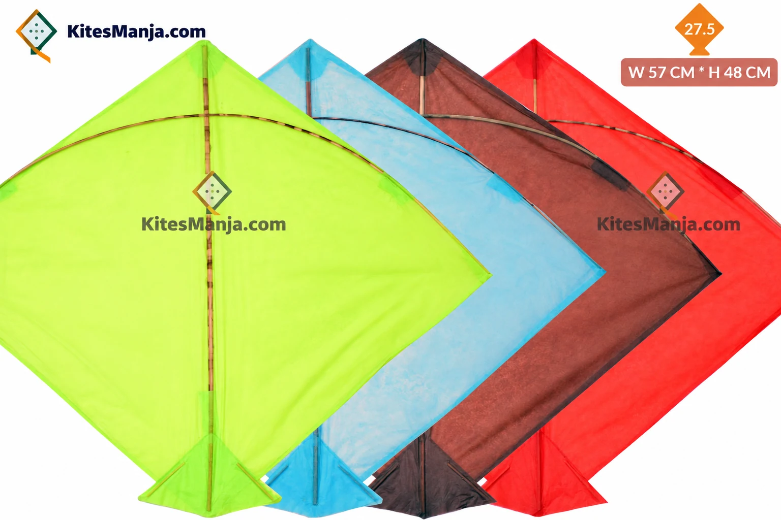 40 Manjola Kites (Size 48*57 Centimetres), Regular Size Kites + Free Shipping