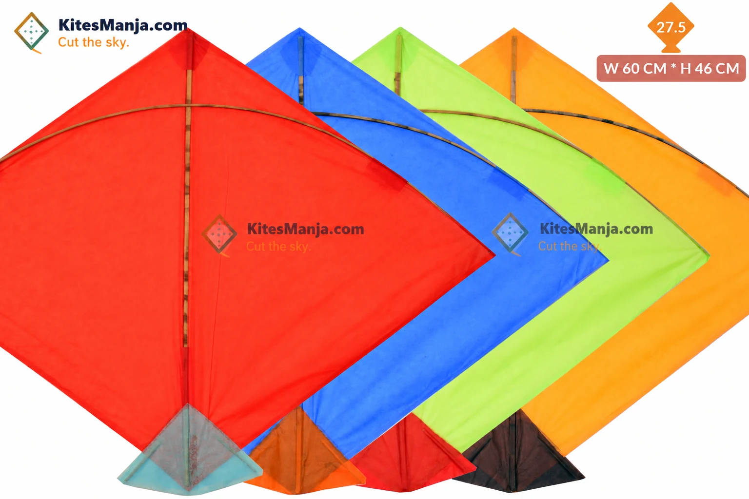 40 Manjola Cheel Colour Kites (Size 46*60 Centimetres), Regular Size Kites + Free Shipping
