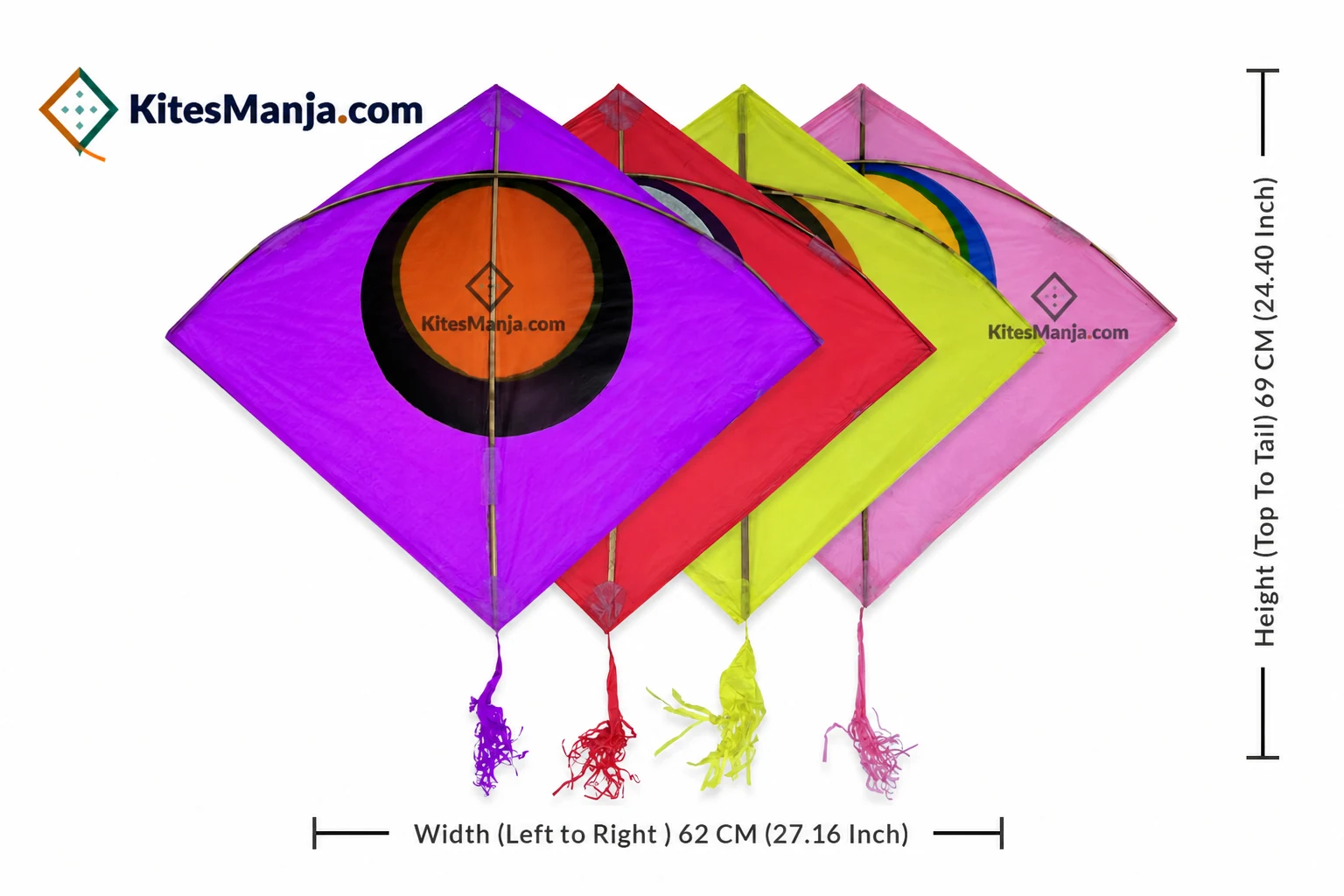 40 Ponia Chad Designer Kites (Size 69*62 Centimetres)+ Free Shipping