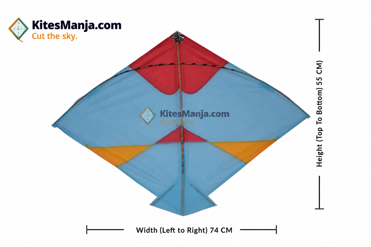 40 Ponia Designer Cheel Kites (Size 74*55 Centimetres) + Free Shipping