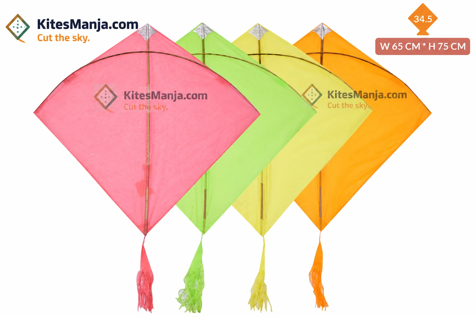 40 Ponia Rocket Kites (Size 75*65 Centimetres), 0.75 Tawa + Free Shipping