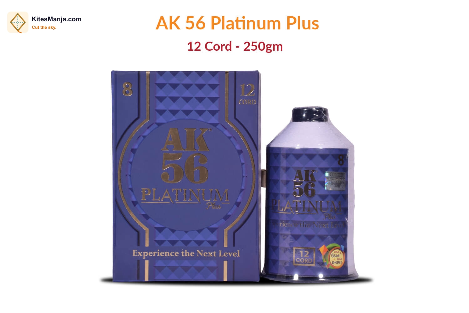 All New AK 56 Platinum Plus 12 Cord White Cotton Thread for Kite Flying (Original) 250gm + 50 Rs Shipping