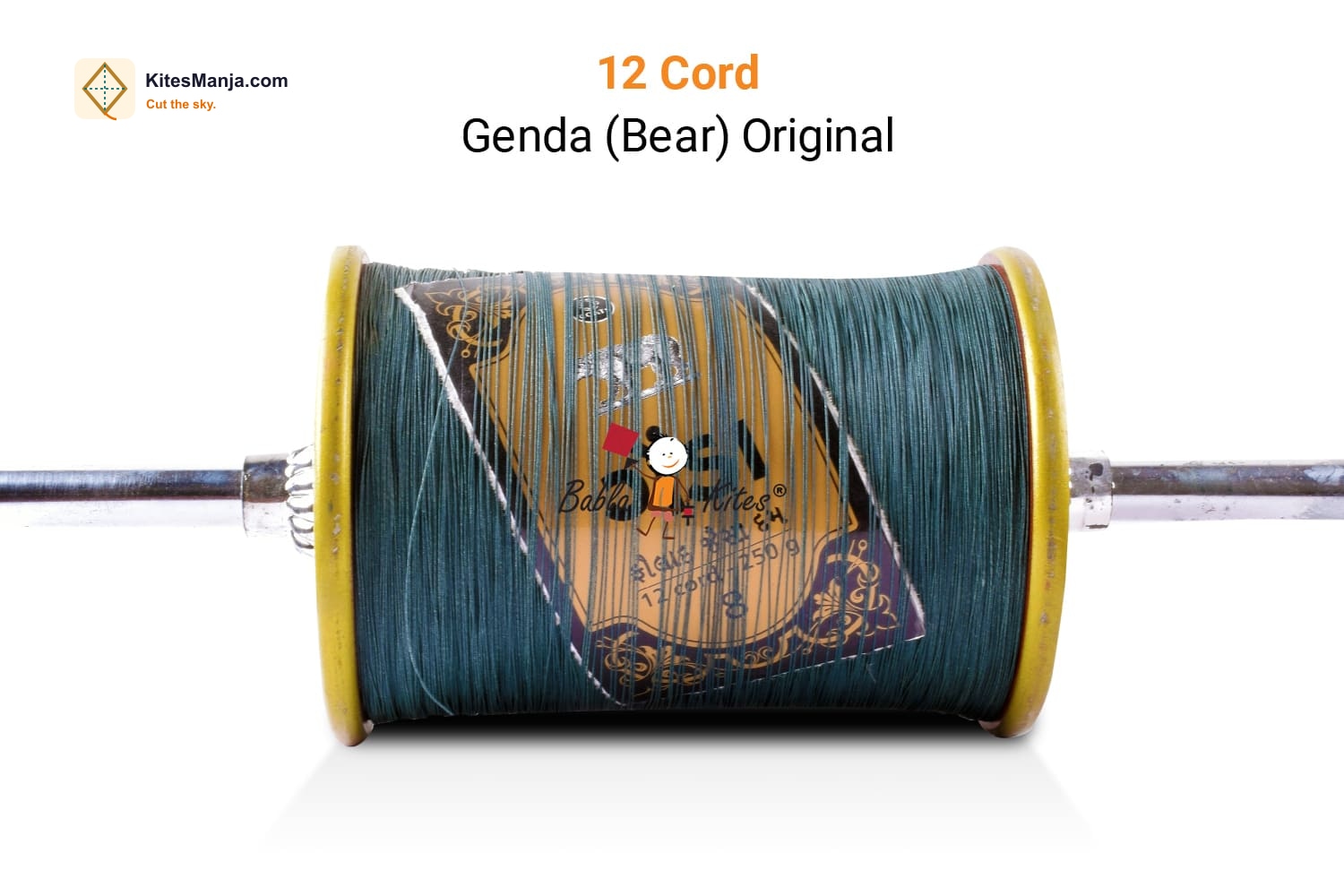 12 Cord Coats Genda Manjha (250 gm /2.5 Reel) Made by Bareli Experts + Free Shipping in India