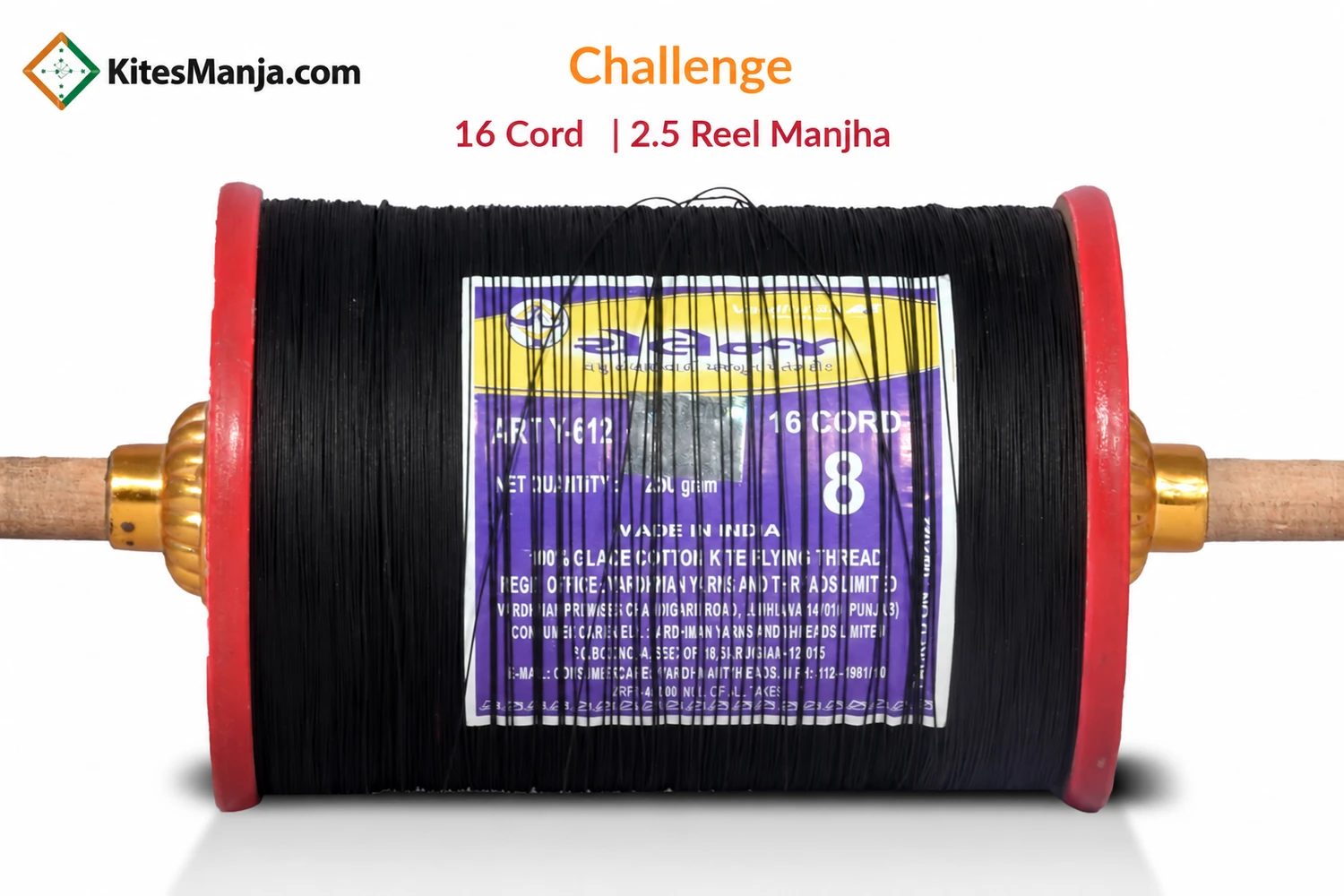 16 Cord Challenge Maidani Special Manjha (2.5 Reel) Strong Kite Thread Manjha + Free Shipping