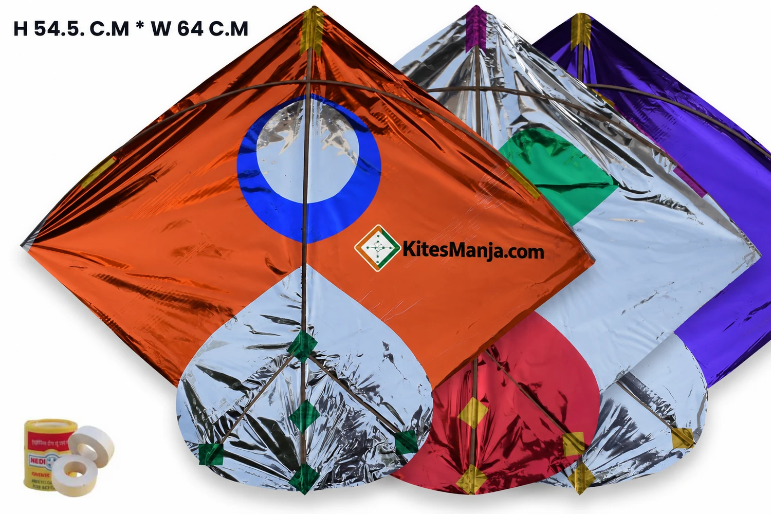 20 Metal Designer Kites (Size 54.5*64 Centimeter) + Free Shipping
