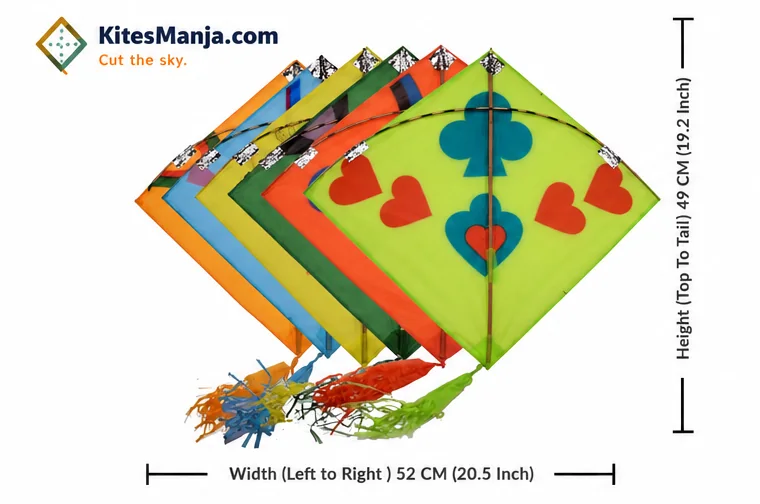 40 Colour Indian Fighter Designer Rocket Kites (Size 49*52 Centimeters) + Free Shipping