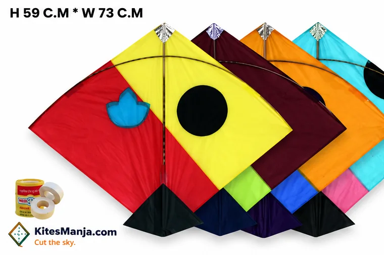 40 Ponia Cheel Kat Colour Kites (Size 59*73 Centimeter) + Free Shipping
