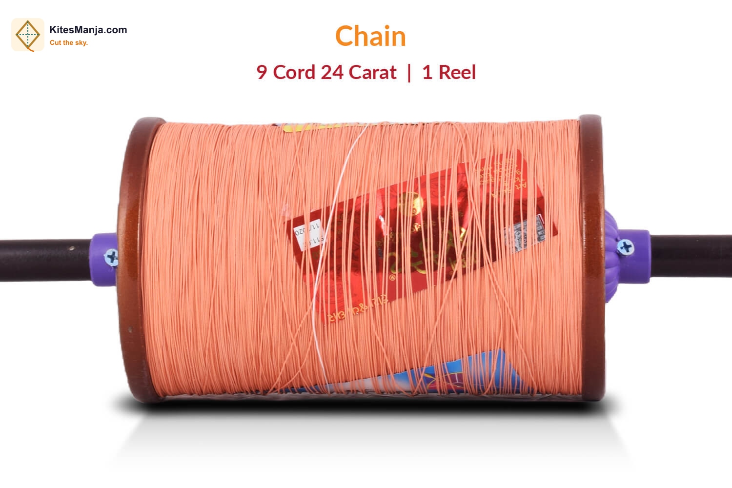 9 Cord Coats 24 Carat Manjha (1 Reel) Made by Bareli Experts + Free Shipping
