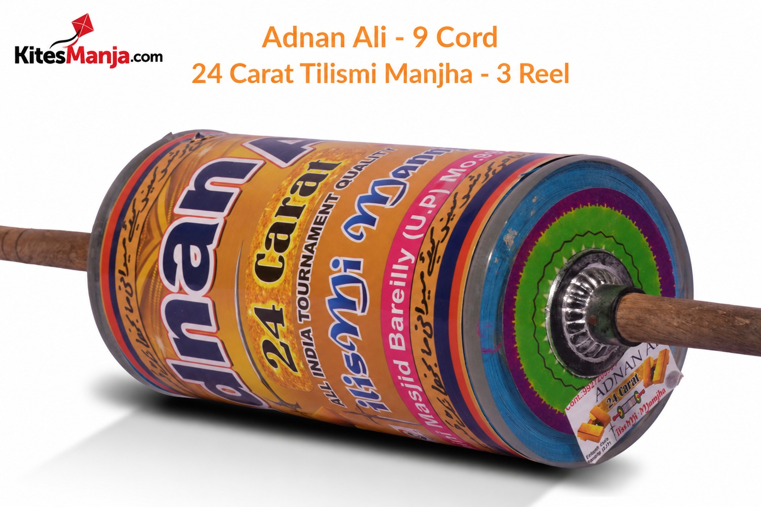 Original Adnan Ali 24 Carat Article – Tilismi Manjha 9 Cord (3 Reel) Manjha