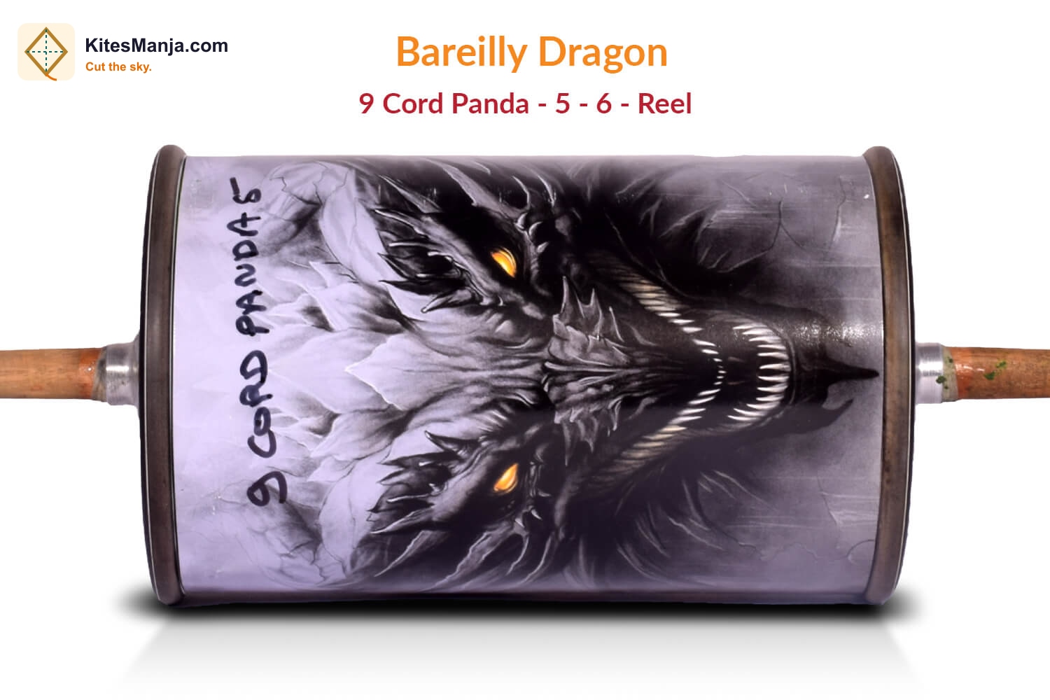 Original Bareilly Dragon 9 Cord Panda No. 5 (6 Reel) Manjha by Ijaz Beg
