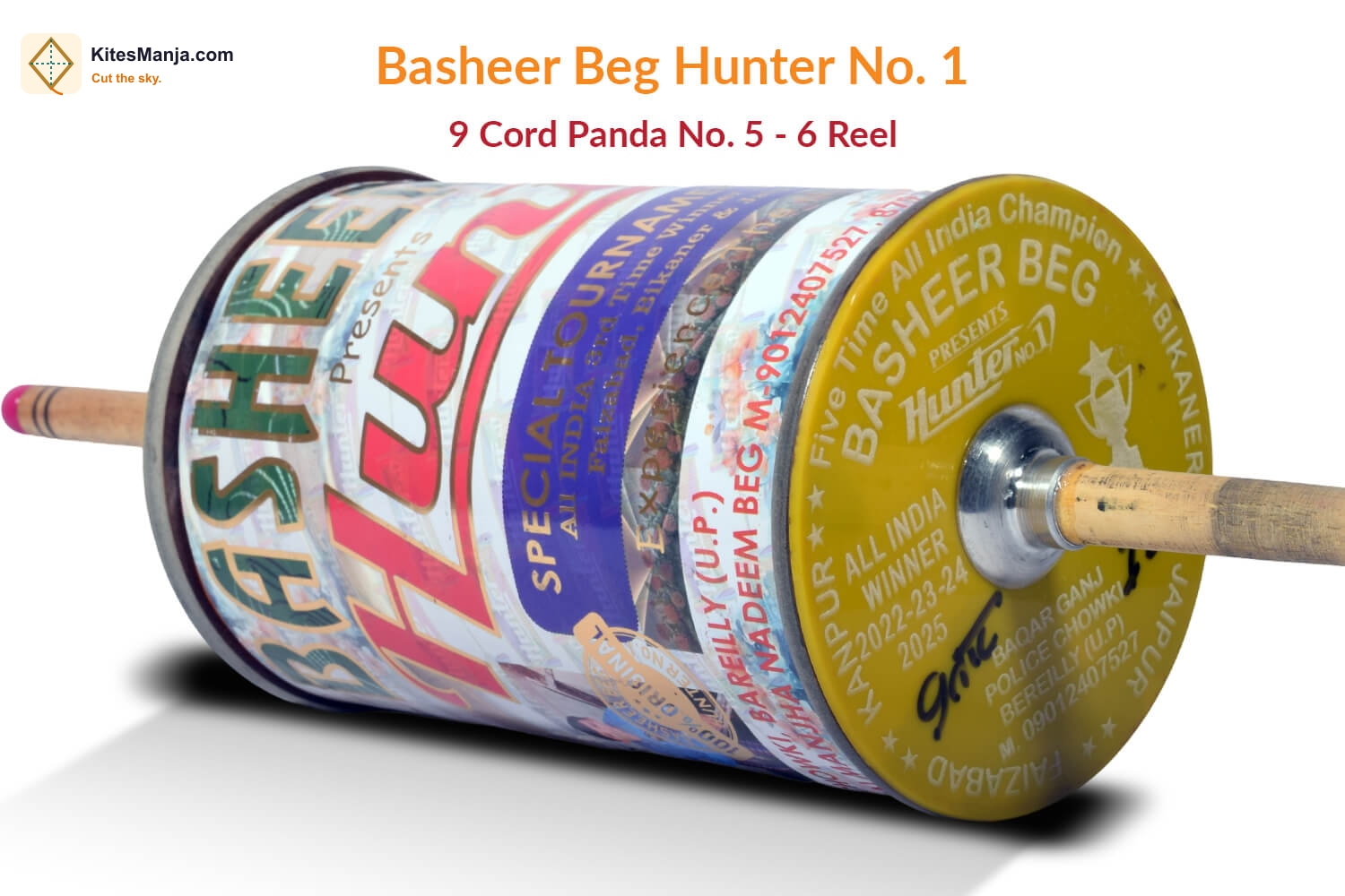 Original Basheer Beg Hunter No. 1 – 9 Cord Panda No. 5 Manjha (6 Reel)