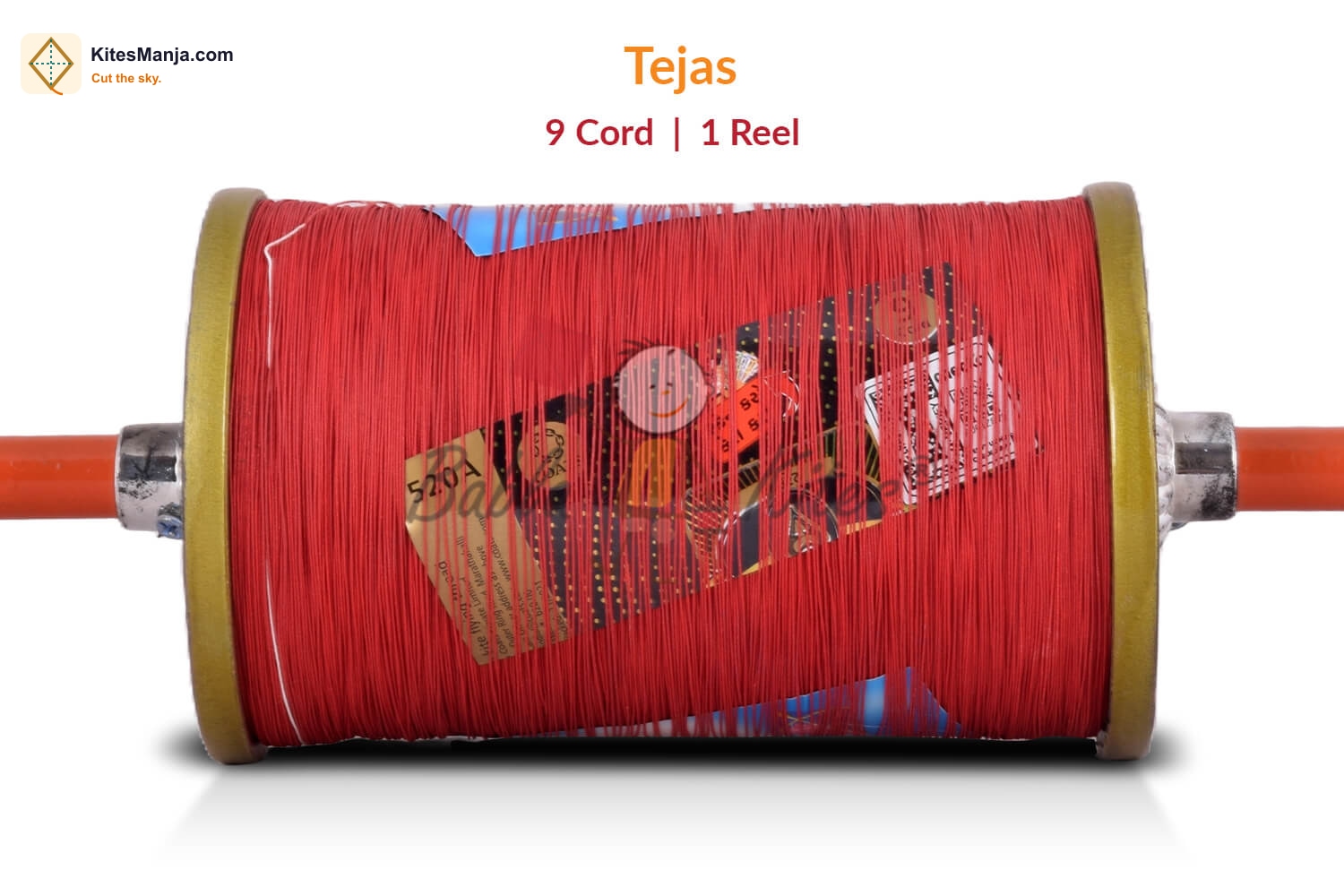 Coats Tejas 24 Carat 9 Cord Manjha (1 Reel) Extra Strong & Alternative to YKC Manjha (6 Time Coating Manjha) + Free Shipping