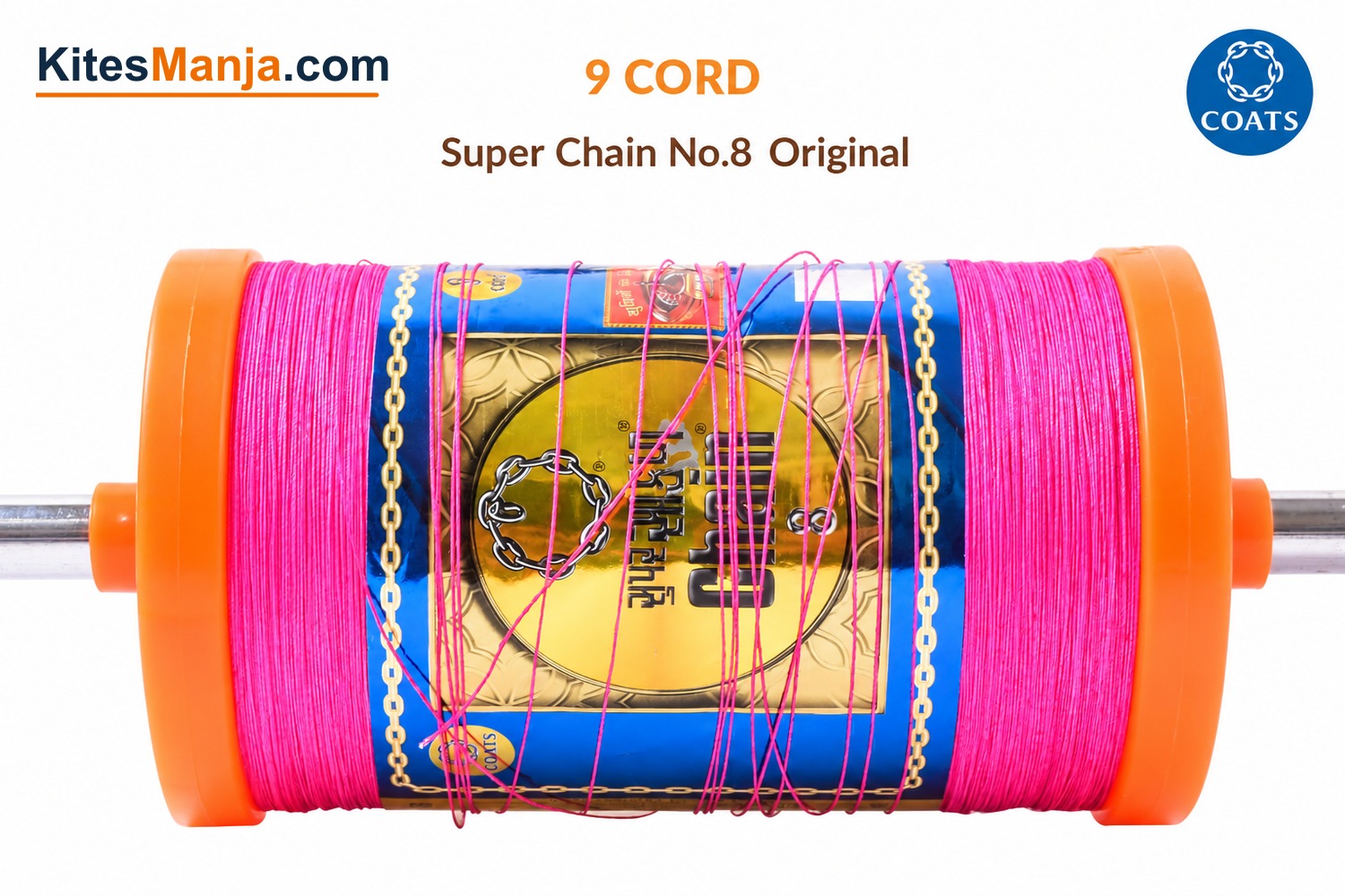 9 Cord Coats Maha Sakal – 100 % Surti Manjha (1 Reel/900 mtr) + Free Shipping