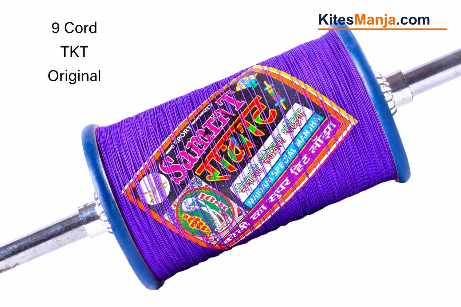 Vardhaman TKT 9 Cord Maidani Manjha (1 Reel) Strong Kite Thread Cutting Manjha + Free Shipping