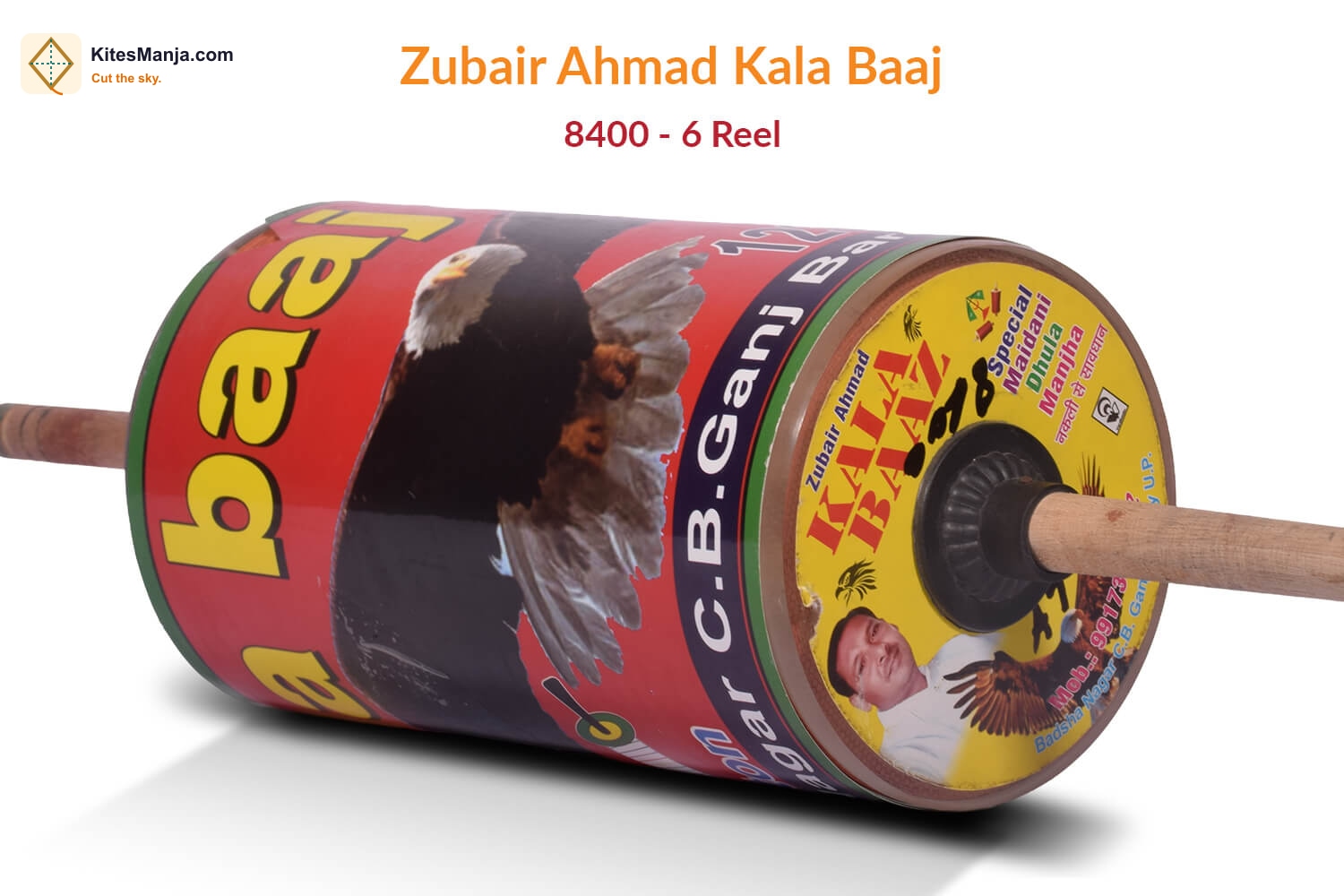 Zubair Ahmad Kala Baaj – 6 Cord Hammer 8400 (6 Reel) Manjha